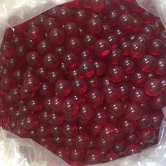 red Acrylic Spheres Plastic Balls 1/2″ Diameter – 10 Pieces Per Bag