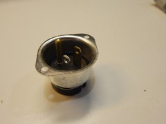 AMPHENOL 160-5N CHASSIS MOUNT PLUG IN RECESSED CUP 125V 15A 15 AMP