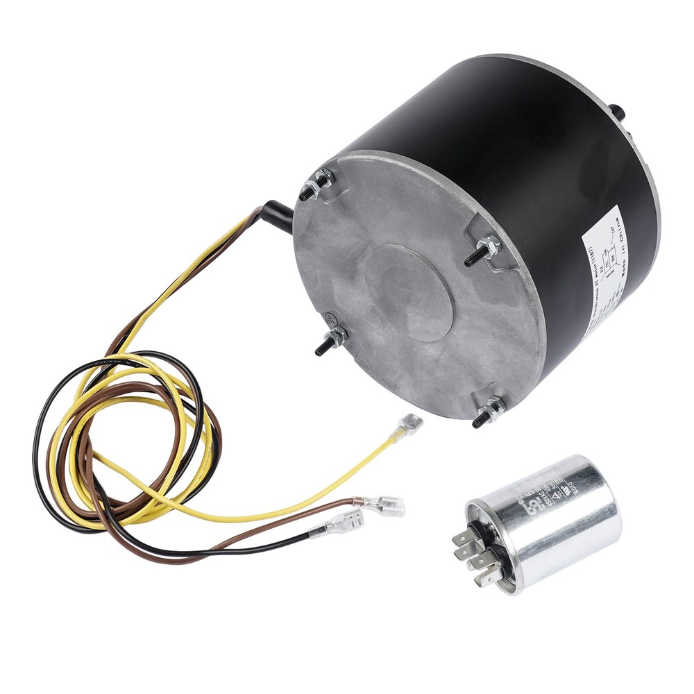 1/5 HP 208/230V Fan Motor 1100RPM Iron Black Replacement for GE Genteq HB38GR219
