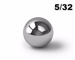 100 5/32″ Inch G25 Precision Chromium Chrome Steel Bearing Balls AISI 52100