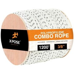 Poly Combo 3 Strand Safety Rope – 3/8″ – UV Coated Polypropylene Rope