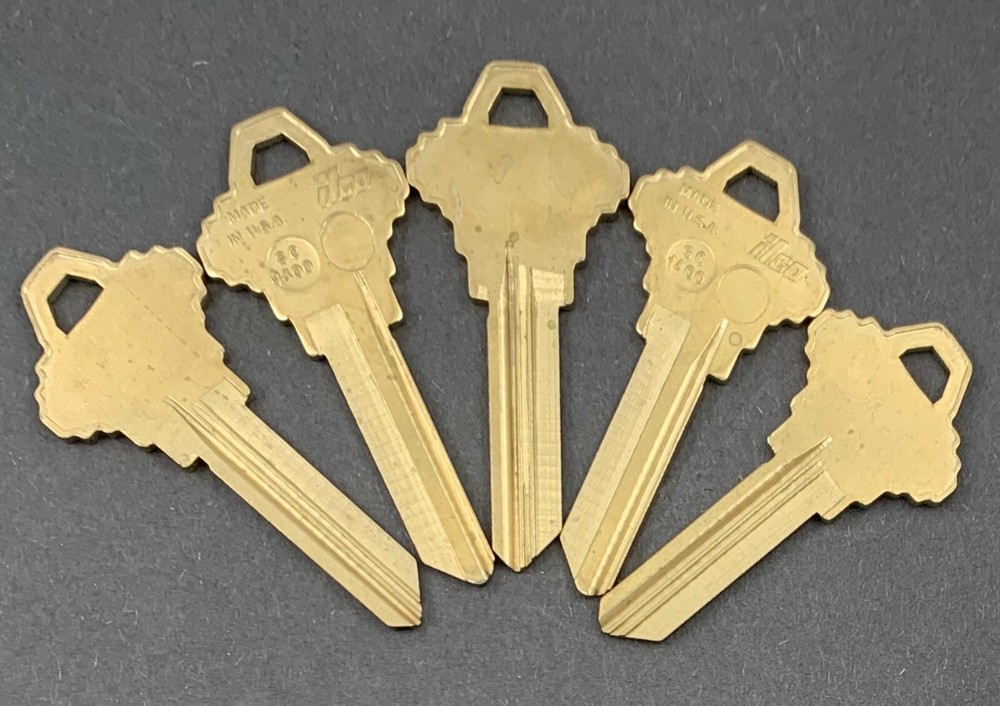 Lots of SC1400 SLG-36 Type 6 Pin Nickel Silver Key Blanks for Schlage