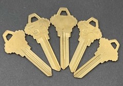 Lots of SC1400 SLG-36 Type 6 Pin Nickel Silver Key Blanks for Schlage