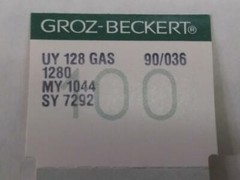 Groz-Beckert 90/036 Industrial Sewing Machine Needles UY128 GAS 1280 Lot of 80