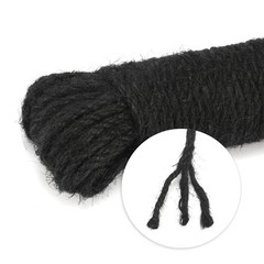 jijAcraft 5mm Jute Rope – 65 Feet Black Natural x 65 ft,