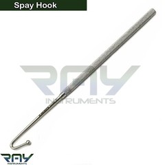 Spay Snook Hook Ball Tip Animal Ovaries Removal Veterinary Surgical Instruments