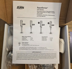Zurn ZTR6203-EWS AQUASENSE ZTR Exposed Sensor Piston Flush Valve, 0.5 GPF