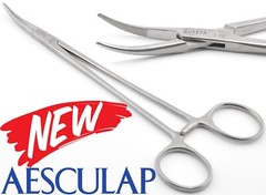 AESCULAP BH957R Schnidt Tonsil Crile Curved Slight CVD Clamps Forceps 7.25″
