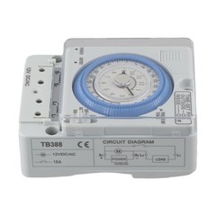 Gray White TB388 Timer Switch for Advertising Lights and Industrial Equipment