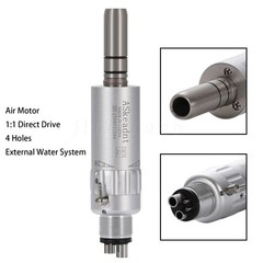 NSK Style Dental Slow Low Speed Handpiece Air Motor E-type 4 Holes Micromotor M4