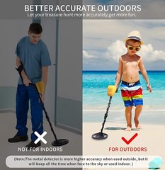 Deep Ground Metal Detector For Adults Underwater Beach Yard Waterproof Seeker
