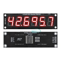 Digital 0.56″ inch 6-Digit 7-Segment LED Display TM1637 Tube Module 5 Colors