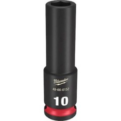 Milwaukee Tool 49-66-6152 3/8″ Drive Deep Impact Socket 10 Mm Size, Deep