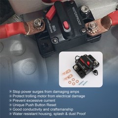 80A AMP Circuit Breaker Fuse 12-48V DC Car Boat Manual Reset Switch IP67