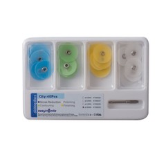 40Pcs Dental Composite Finishing Polishing Disc Kit metal bush [USA] 12/14/16mm