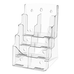 VEVOR Acrylic Brochure Holder 8.5 x 11 inch 4-Tier Literature Display Stand Rack