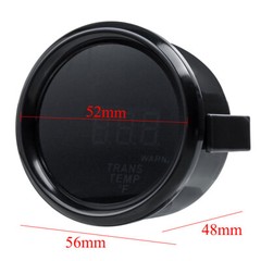 2″ 52mm Digital LED Transmission Trans Temperature Gauge Meter Black Bezel