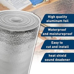80″x40″ Automotive Sound Deadening Insulation Heat Barrier Noise Proof Deadener