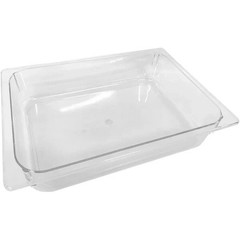 Lot of 6 | 5L Clear Polycarbonate Gelato Ice Cream Pan Commercial Food Tray