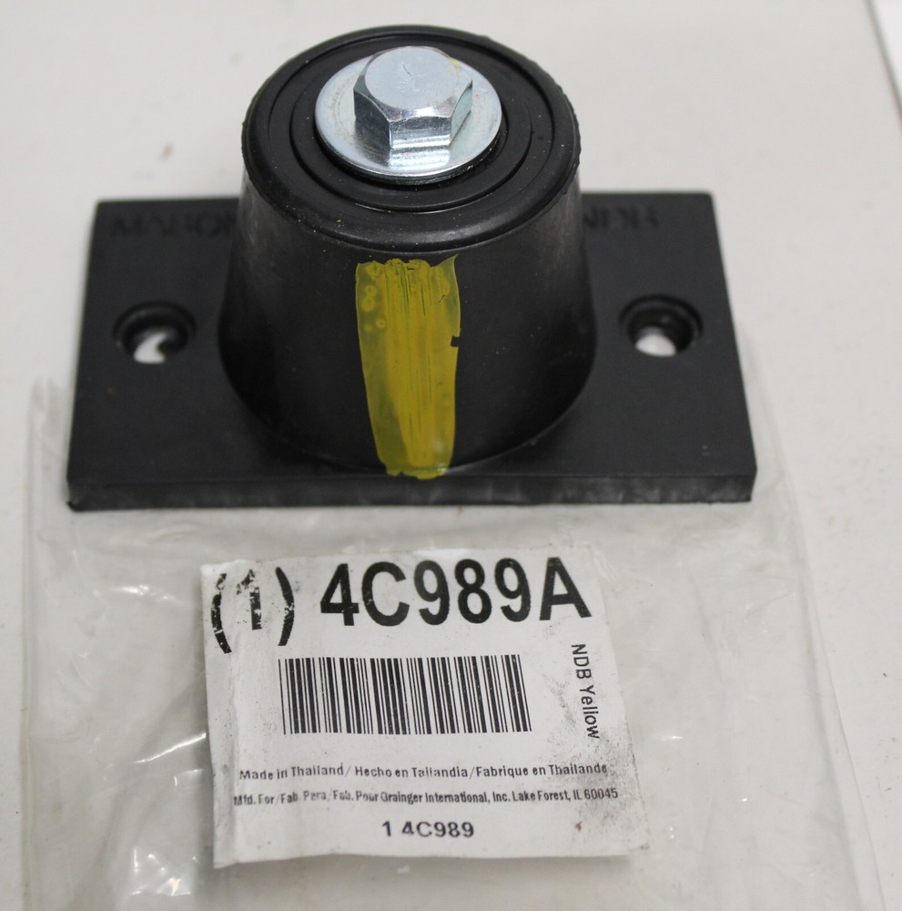 NEOPRENE FLOOR MOUNT VIBRATION ISOLATOR NDB YELLOW MASON