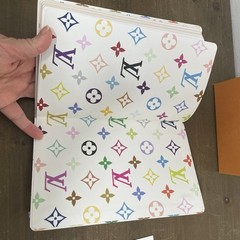 LV X TM Multicolor White Jane Notebook