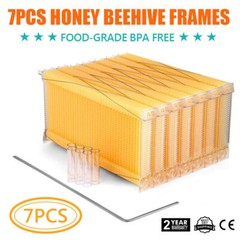 7 Auto Flow Honey Hive Beehive Frames for Auto Cedarwood Beekeeping Brood Boxes