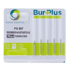 Wave Dental Carbide Burs FG 556 557 169L 701L High Speed Burs Friction Crip 19mm