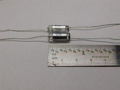 10 Vintage Centralab CRL CPR1000K 1000pF 500VDC 10% Axial Polystyrene Capacitors