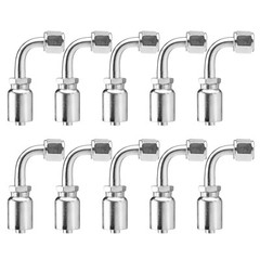 10 Pack 3/8″ JIC 37° Female 90° Elbow Hydraulic Hose Fittings For 3/8″ I.D. Hose