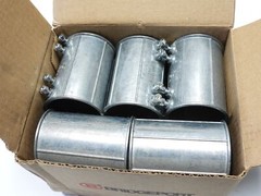 (40 Pieces) Bridgeport 245-DC 2″ Diecast EMT Set Screw Conduit Coupling Zinc