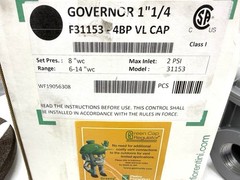 Pietro Fiorentini Governor (1 1/4”) F31153AABQB VL Cap Regulator- New-Open Box