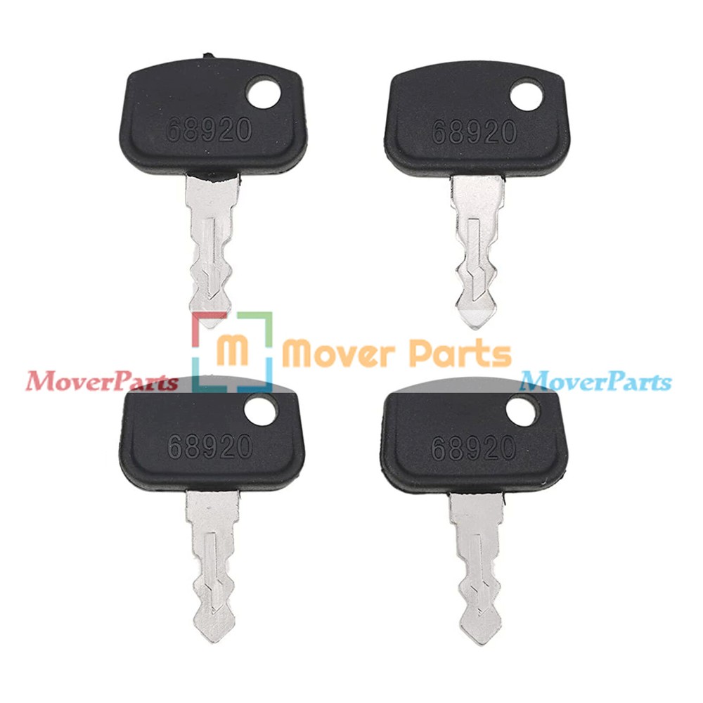 4PCS Ignition Keys for Kubota Tractor GR2010G GR2020G GR2100 GR2120B GR2000G