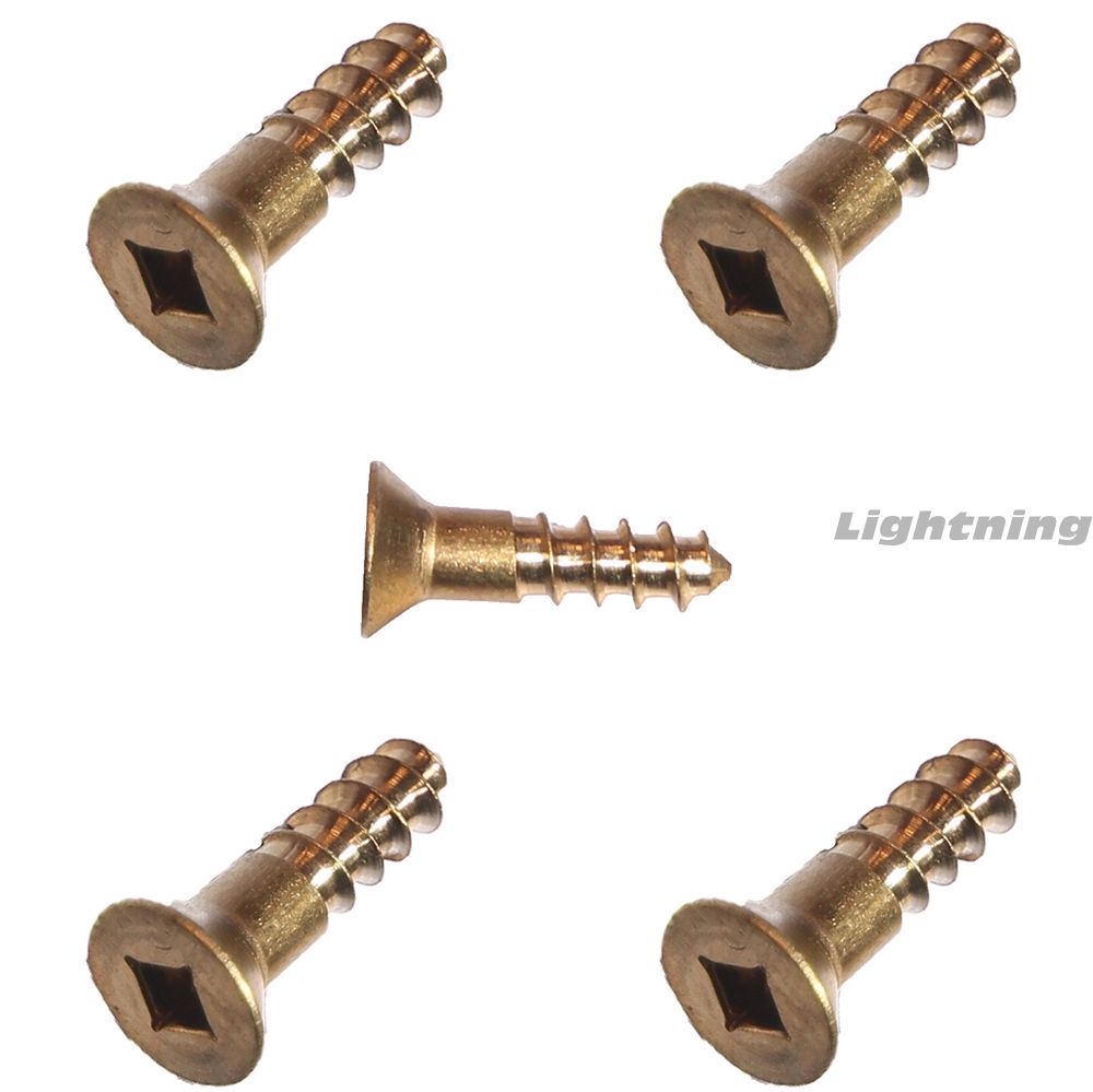 #10 x 1-3/4″ Silicon Bronze Wood Screws, Flat Head, Square Drive Qty 100
