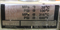 PENBERTHY, 1RL5, REFLUX LIQUID SIGHT GLASS, 1/2″ FNPT, 2100-PSI @ 100 F, SURPLUS