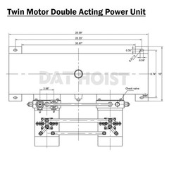 12V Hydraulic Pump Double Acting Twin Motor 4KW –12 Volt Electric Hydraulic Pump