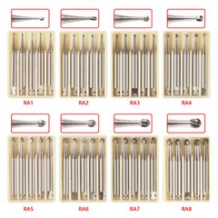 Dental Round Tungsten Steel Carbide Burs RA1-RA8 for Slow Low Speed Handpiece ty