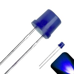 10 x LED 5mm Blue Diffused Ultra Bright Flat Top Wide Angle LEDs Light Lamp Car