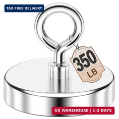 FINDMAG 350 LBS Fishing Magnet, 2 Inch Strong Neodymium Magnet | Rare Earth Magn