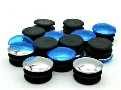 4/8/12/20pcs Round Tubing Plugs For 1″ OD Pipe Silver Cap Hole Cover Snap in US