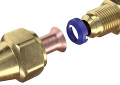 FlareSeal® Model MSP-0406 Leak Free SAE Flare Connections – 0.25 Inch, Brass