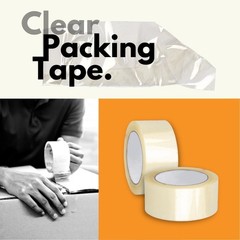 Heavy Duty Clear Carton Sealing Packing Tape | Box Tape 6 Rolls 2.3Mil 110 Yards