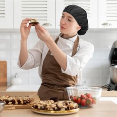 6 Pack Washable Hair Nets for Food Service Workers Chef Hat Kitchen Cooking…