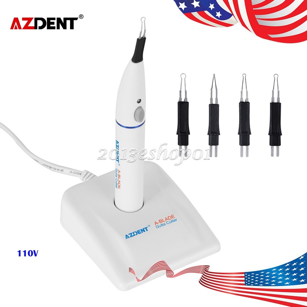 AZDENT Dental Endo Cordless Gutta Percha Tooth Gum Cutter 4pcs Tips A-BLADE Ⅱ