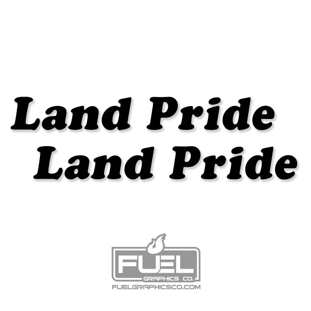 Land Pride Implement Premium Vinyl Decal 2 Pack – Equipment Decal