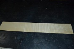 Curly Maple Raw Wood Veneer Sheet 4.5 x 31 inches 1/42nd 5944-44