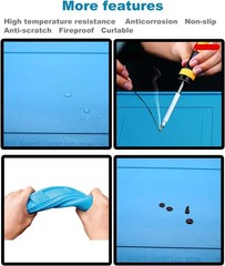 Soldering Mat Insulation Silicone Magnetic Repair Work Station Mat HeatResistant