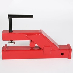 Red Clamp On Trailer Hitch 2″ Ball Mount Receiver Deere Bobcat Tractor Bucket