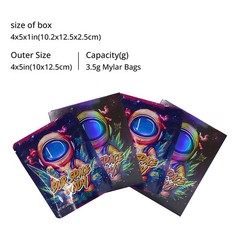 25Sets-3.5g Small Foil Zip Pouch | Resealable Mylar-Style Bag | USA Stock