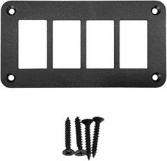 4 Hole Waterproof Rocker Switch Panel with Aluminium Housing Brac Size: 4 Hole