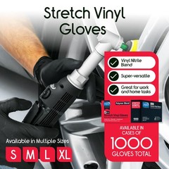 Inspire Nitrile-Vinyl Blend Exam Gloves – Disposable, Latex Free, Large